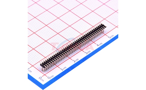 1.27mm雙排立貼2×39P